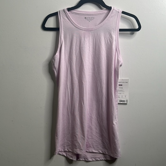 Athleta essence vital cloud light tankpink sleeveless size small new - Picture 2 of 7